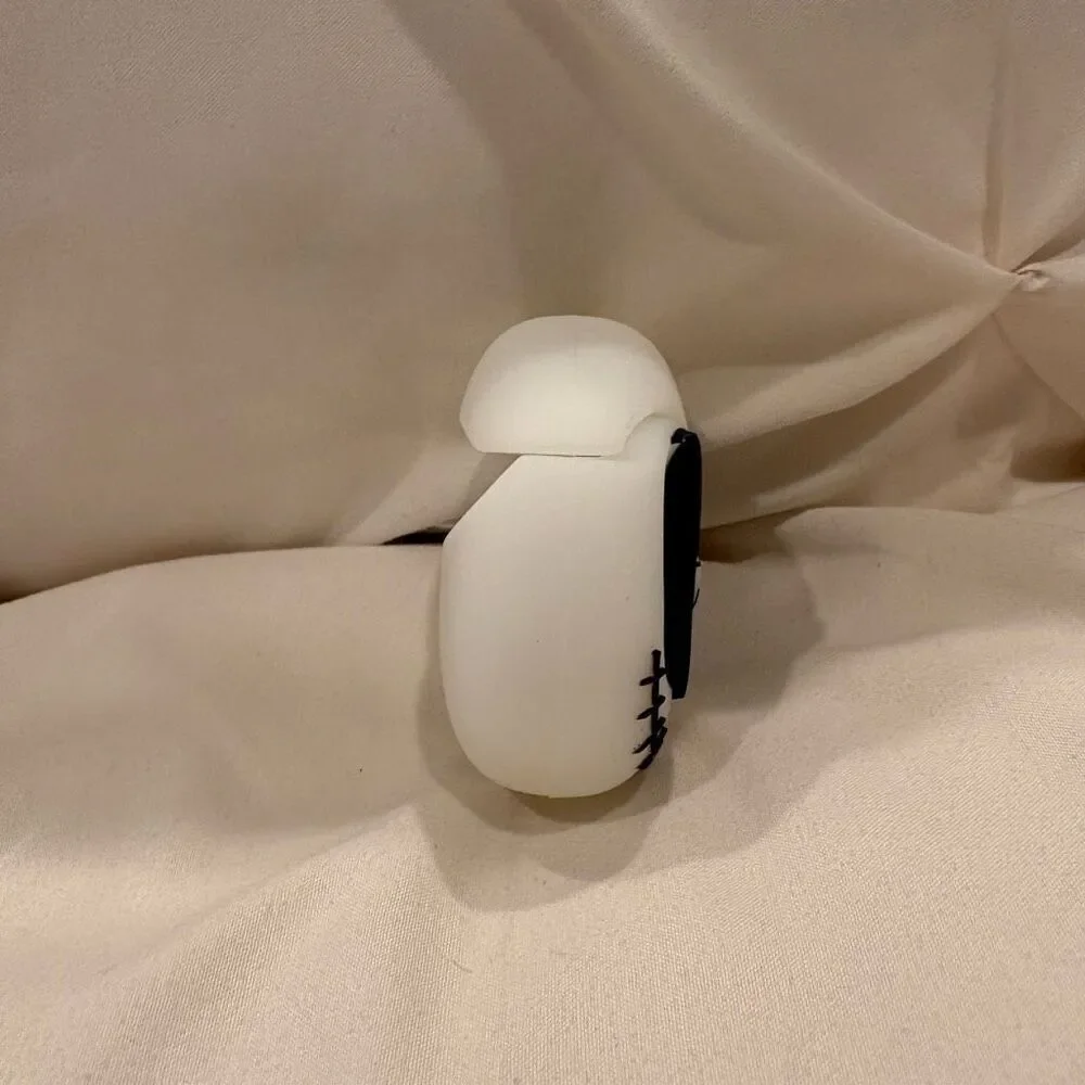 NBC Jack Skellington Case Apple AirPods 1/2 Wireless Headphone Case w/ Carabiner